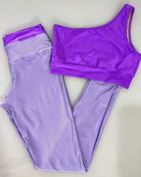 CONJUNTO TOP E CALÇA LEGGING ROXO