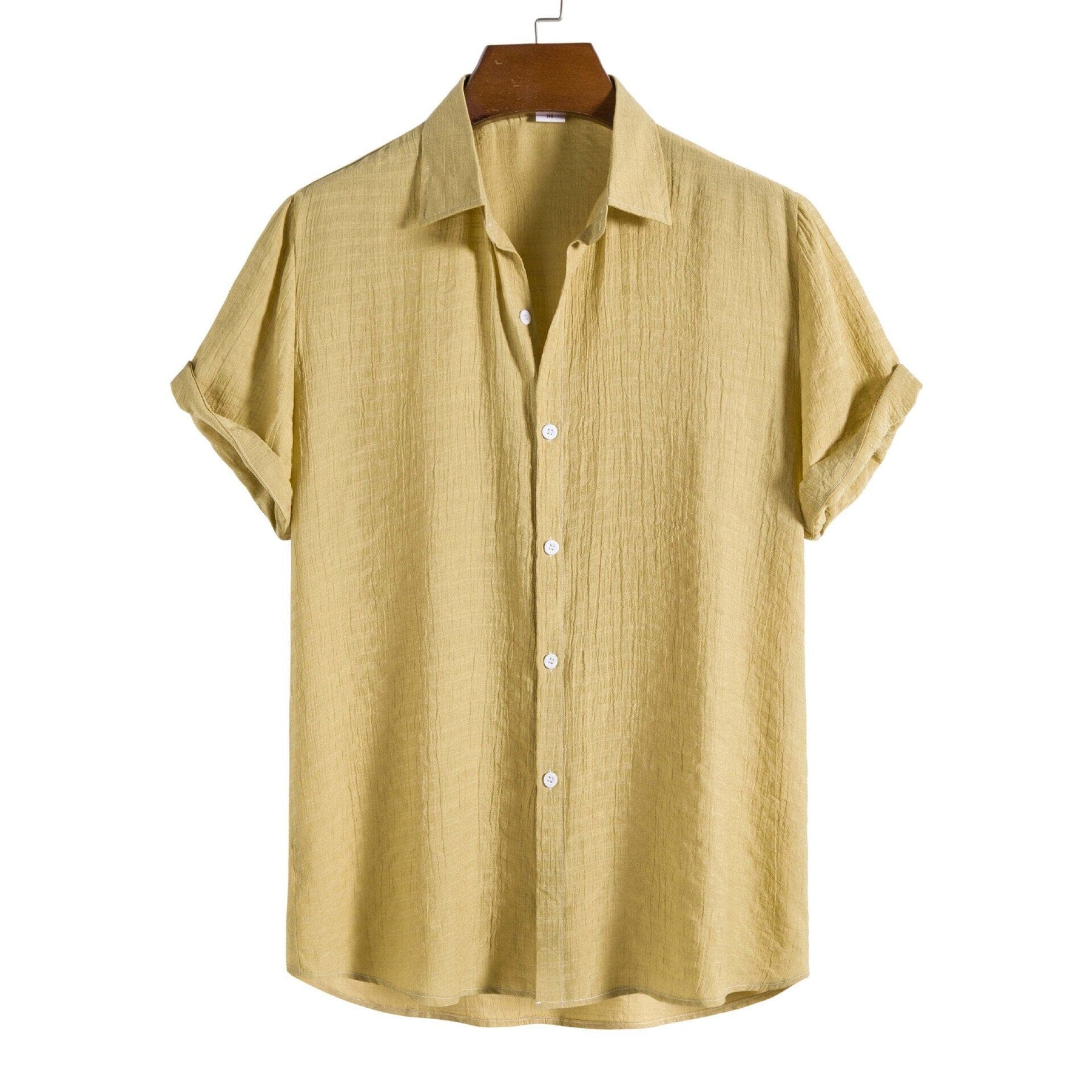 Camisa Manga Curta - Salvady Camisetas e tops FashionShope Amarelo escuro P 