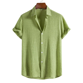 Camisa Manga Curta - Salvady Camisetas e tops FashionShope Verde P 