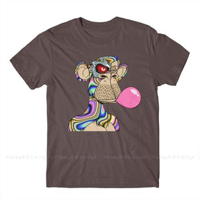 Camiseta NFT Cyborg FashionShope Marrom P 