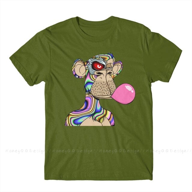 Camiseta NFT Cyborg FashionShope Verde Militar P 