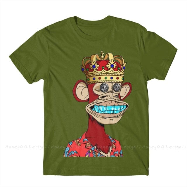 Camiseta NFT King FashionShope Army Green S 