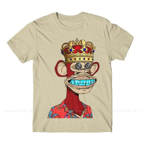 Camiseta NFT King FashionShope Khaki S 