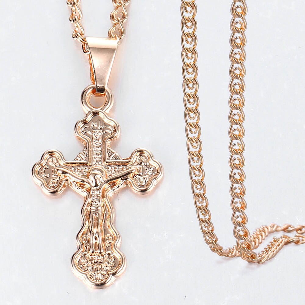 Colar Crucifixo Premium FashionShope DOURADO 2 