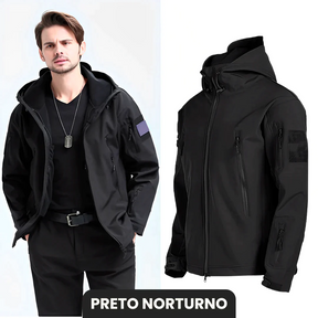 Jaqueta Militar TactiTherm® - [+2 BRINDES EXCLUSIVOS SURPRESA] Último dia Teste FashionShope Preto Noturno P 