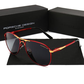 Óculos Porsche Aviador FashionShope Vermelho 