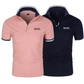 Polo Boss [COMPRE 1 LEVE 2] CAMISA POLO - 02 FashionShope Coral + Marinho P 