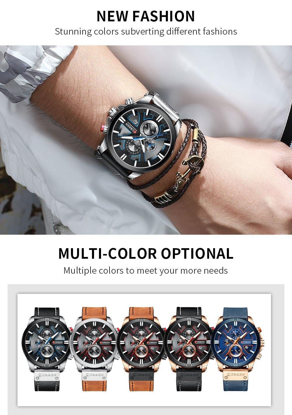 Relógio Casual Masculino Chronograph Relógio Masculino - 12 FashionShope 