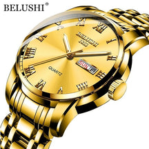 Relógio Masculino BELUSHI Titanium BELUSHI - Relógio FashionShope Dourado e Amarelo 