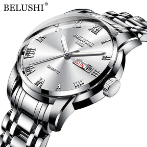 Relógio Masculino BELUSHI Titanium BELUSHI - Relógio FashionShope Prata e Cinza 