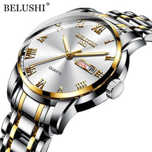 Relógio Masculino BELUSHI Titanium BELUSHI - Relógio FashionShope Prata e Cinza Dourado 