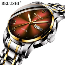 Relógio Masculino BELUSHI Titanium BELUSHI - Relógio FashionShope Prata e Vermelho 