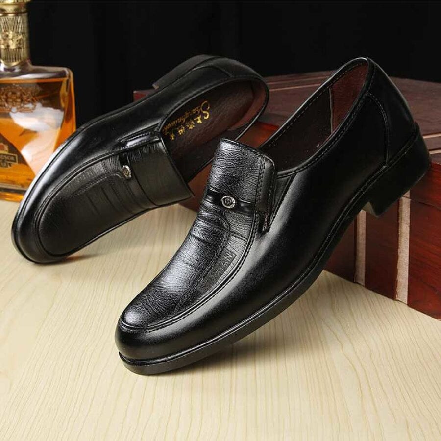 Sapato de Couro Social Masculino Shoes Side 872 FashionShope Preto 38 